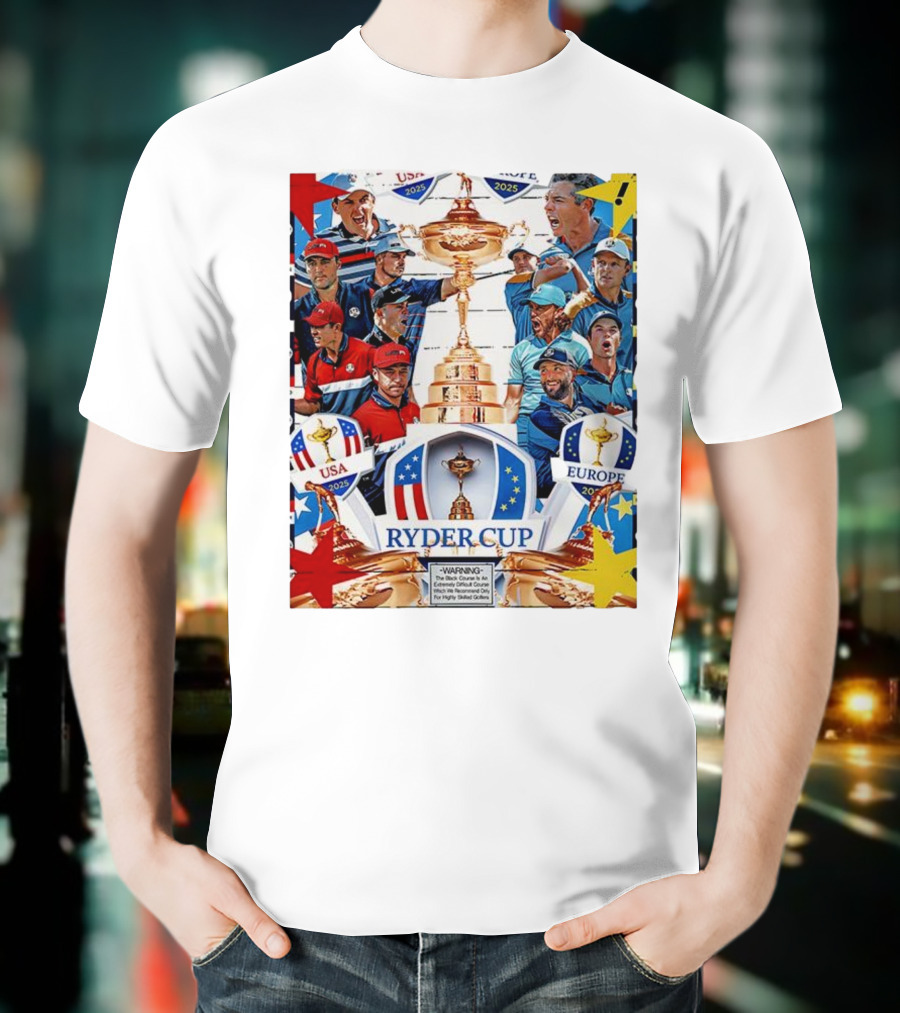 Ryder Cup 2025 USA Vs Europe Golf Tournament Team Challenge T-Shirt