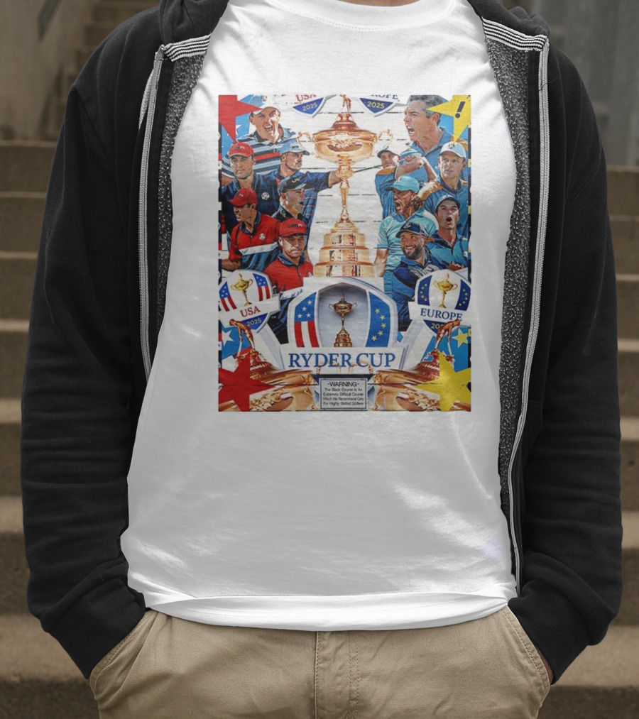 Ryder Cup 2025 USA Vs Europe Golf Tournament Team Challenge T-Shirt