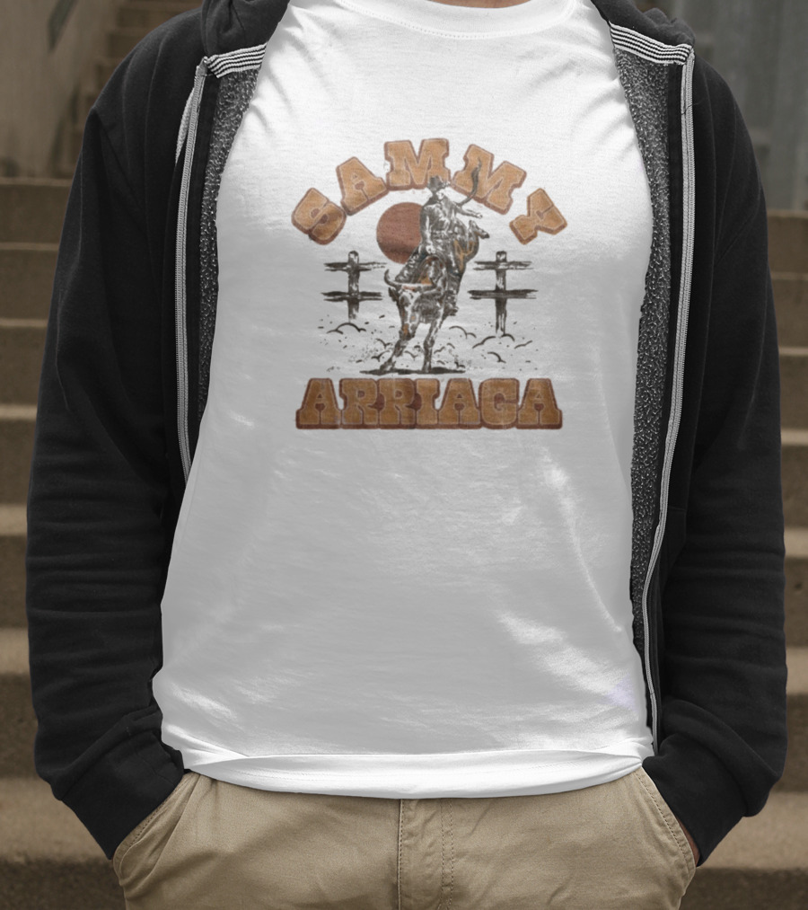 Sammy Arriaga Western Cowboy El Toro Silhouette Vintage Style T-Shirt