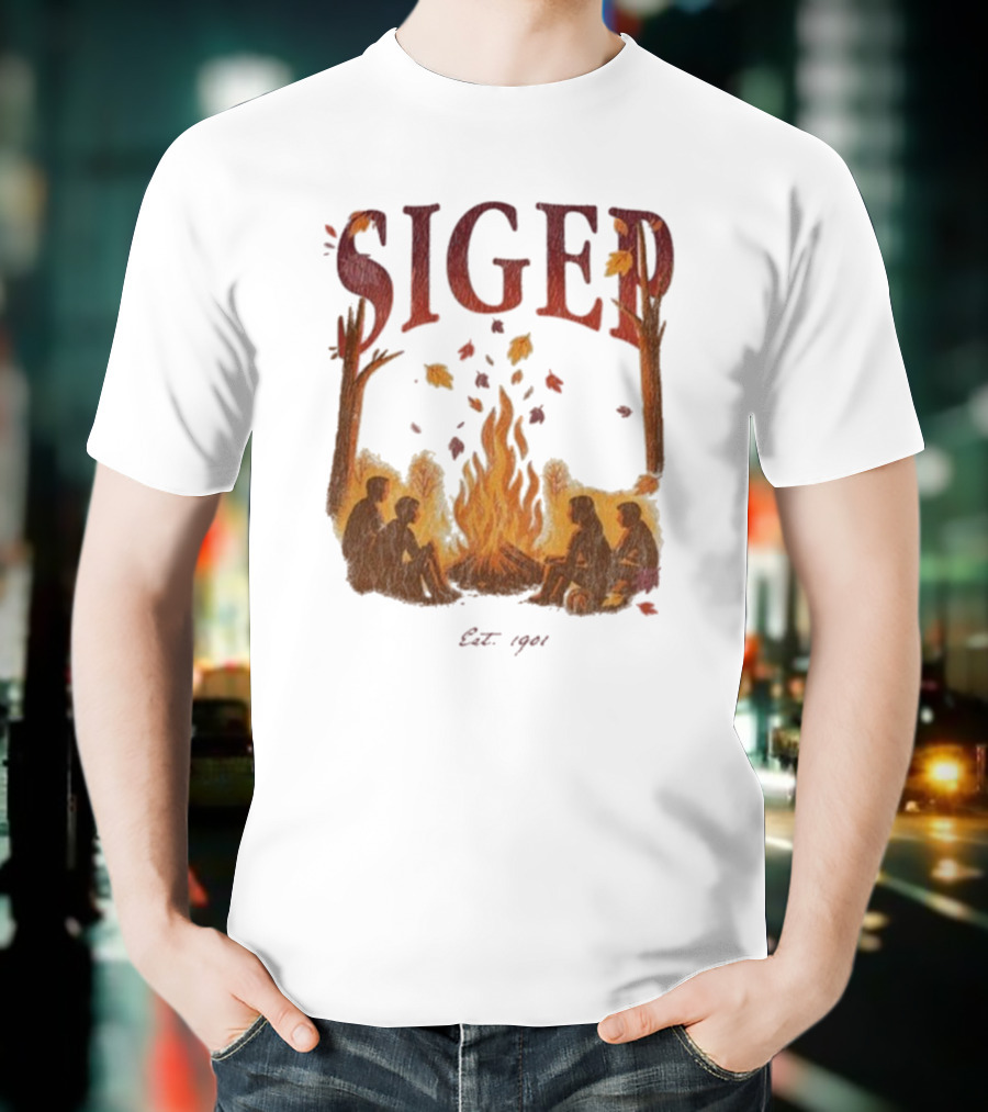 "SigEp Campfire Gathering Fall Est 1901" T-Shirt