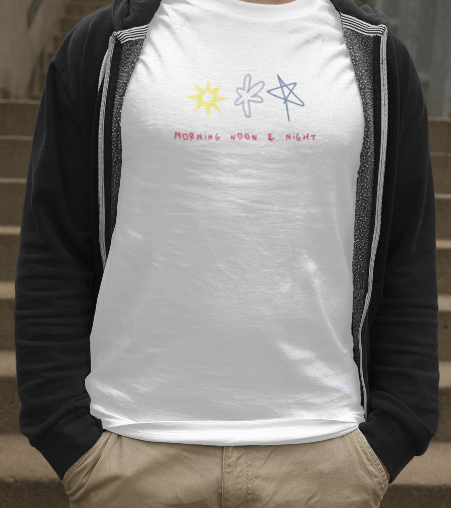 Summer Morning Noon Night Sun Star Designs T-Shirt