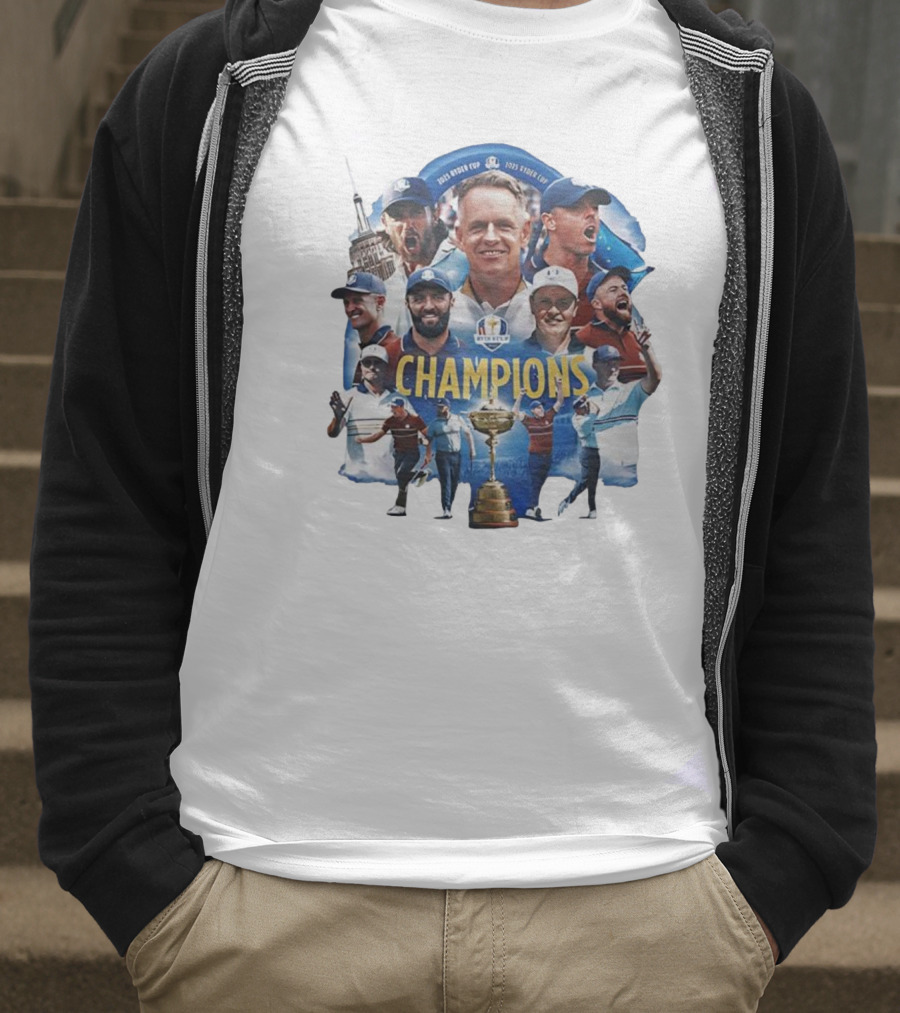 2025 Ryder Cup Team Europe Champions Celebration T-Shirt