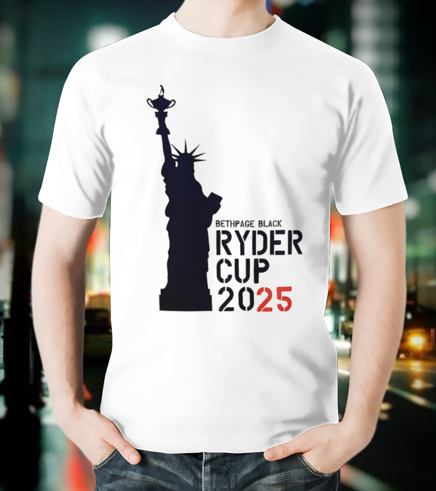 USA Ryder Cup 2025 Liberty Bethpage Black T-Shirt