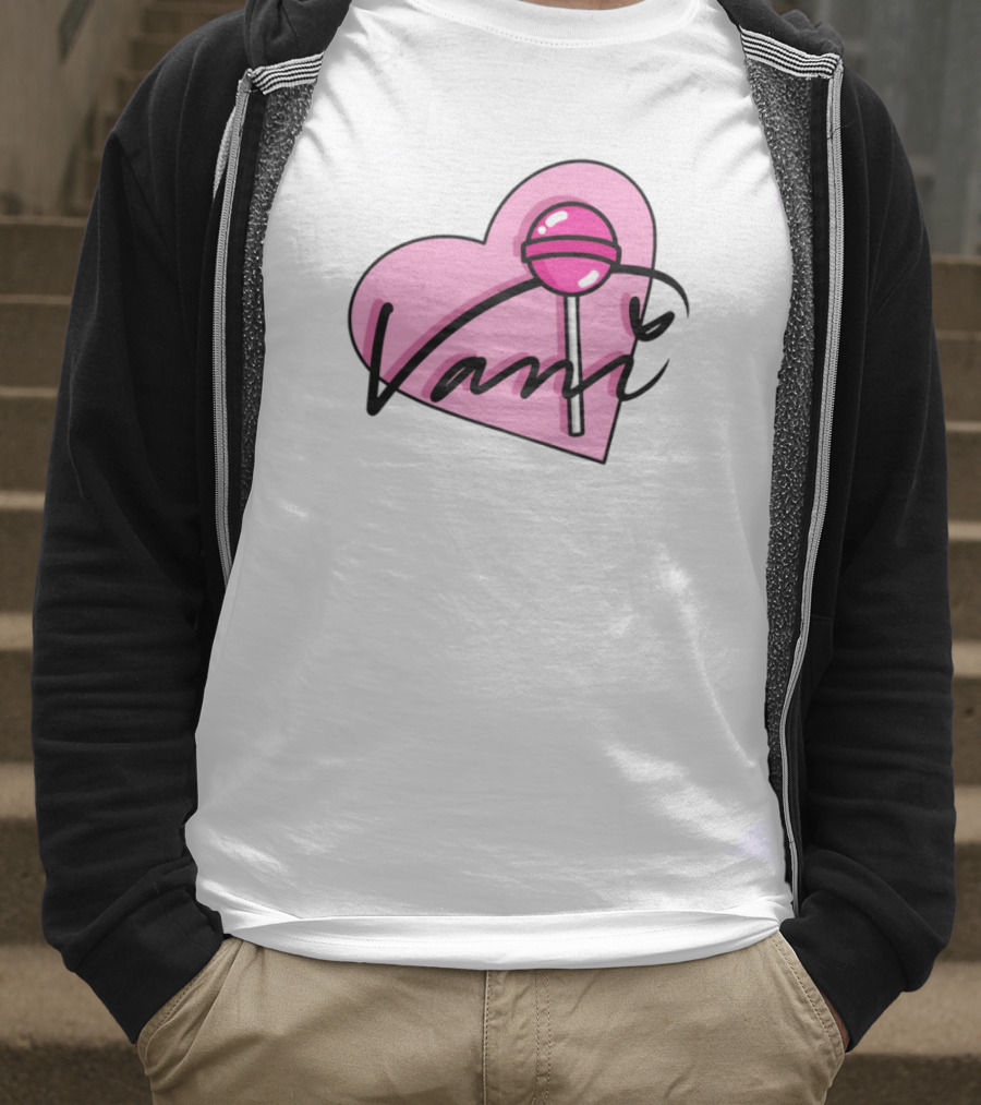 Vanilbean Heart Lollipop Signature T-Shirt
