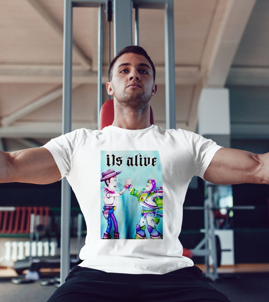 Ils Alive Woody And Buzz Lightyear Fist Bump T-Shirt