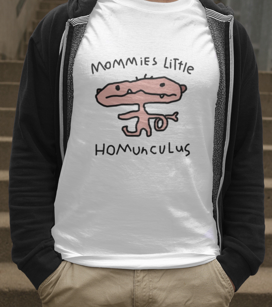 Wors S Mommies Little Homunculus Pink Abstract Creature T-Shirt
