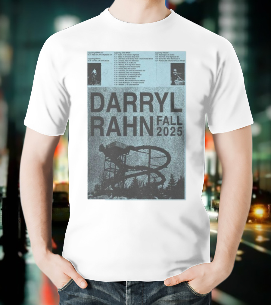 Darryl Rahn Fall Tour 2025 Water Slide Concert Dates T-Shirt
