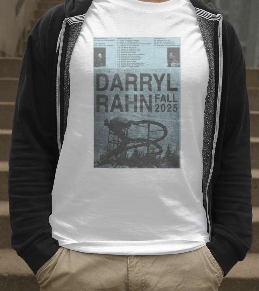Darryl Rahn Fall Tour 2025 Water Slide Concert Dates T-Shirt
