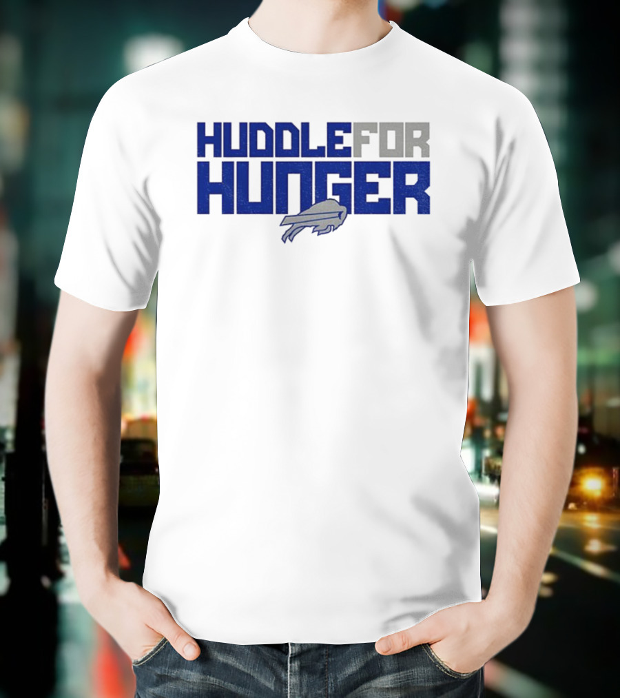 Huddle For Hunger Buffalo Bills NFL Football T-Shirt