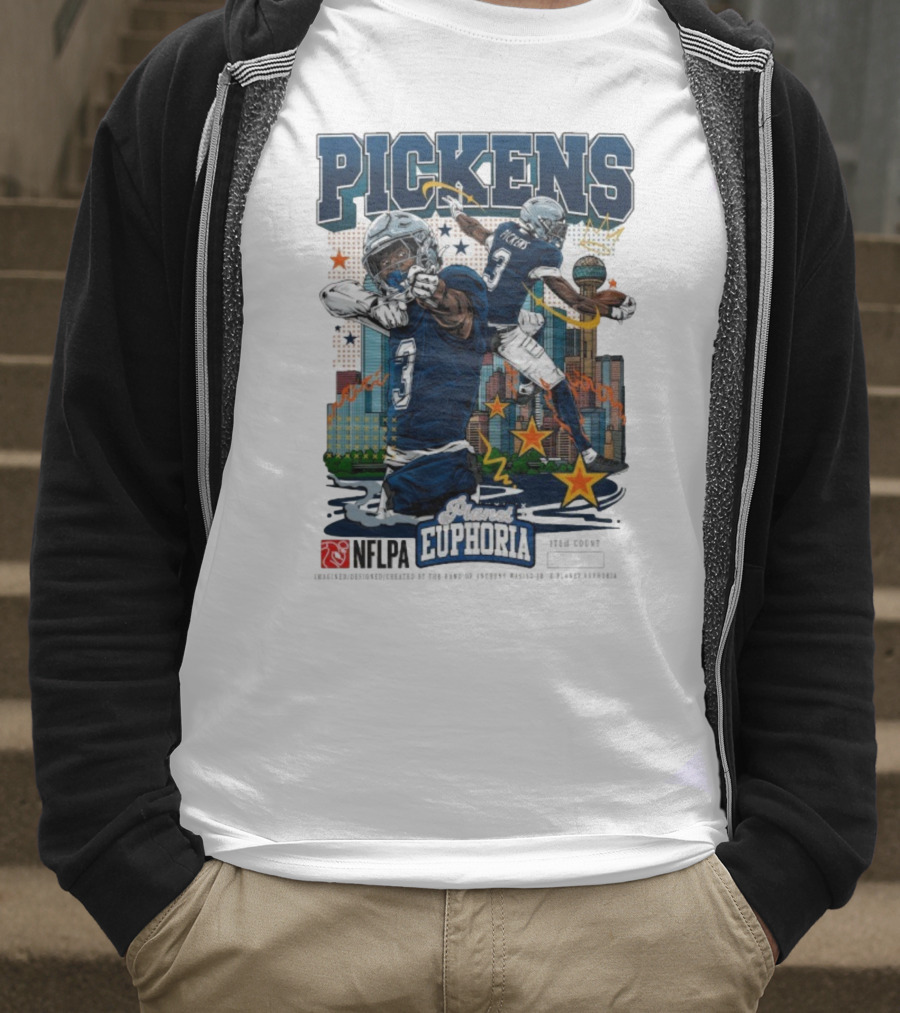 Pickens Planet Euphoria NFPLA Players Inc Iconic Sports Theme T-Shirt