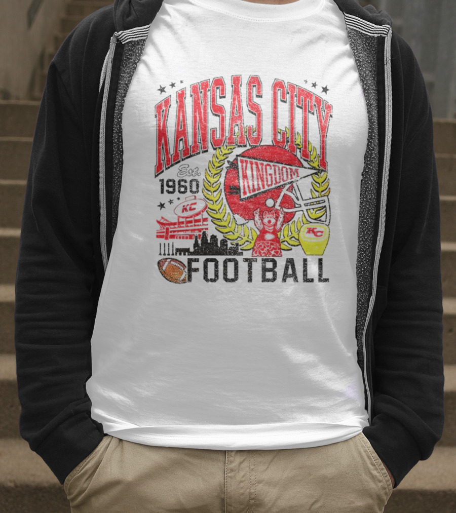 Kansas City Kingdom Chiefs Football Est 1960 T-Shirt