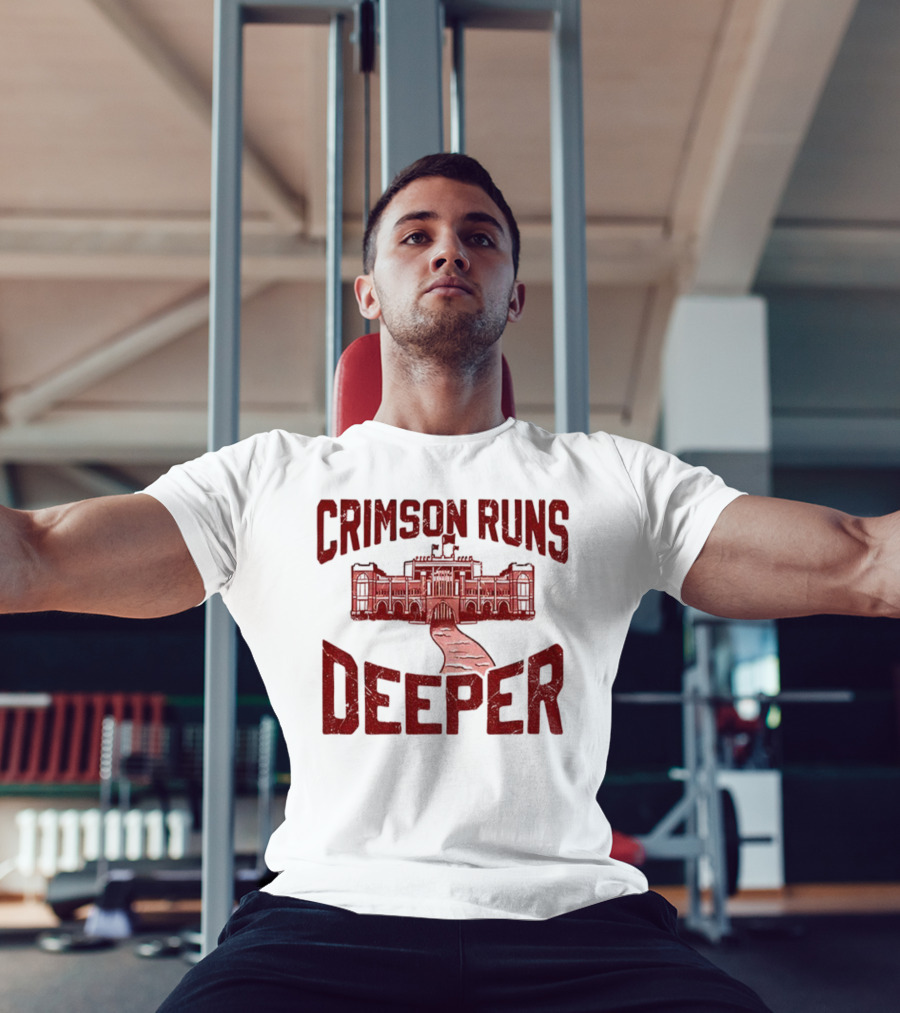 University Of Alabama Crimson Tide Crimson Runs Deeper Historic Campus Design T-Shirt