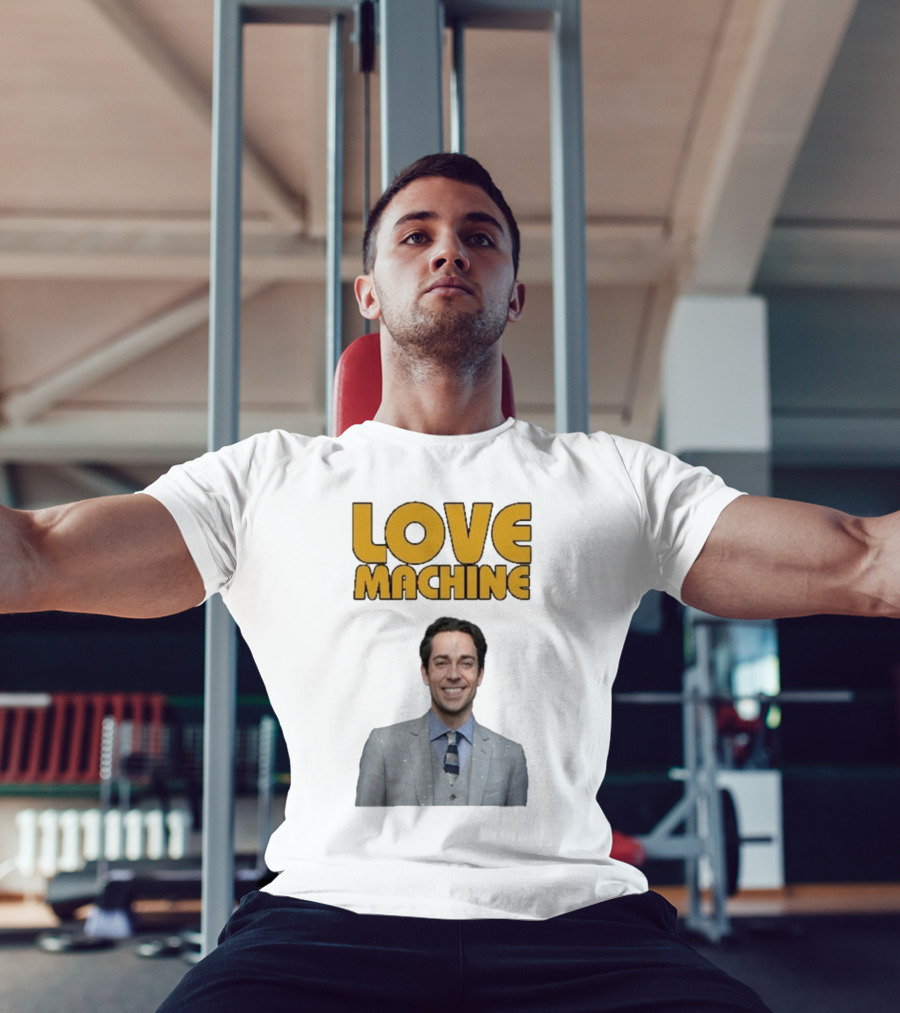 Zachary Levi Love Machine Raglan Smiling Style T-Shirt