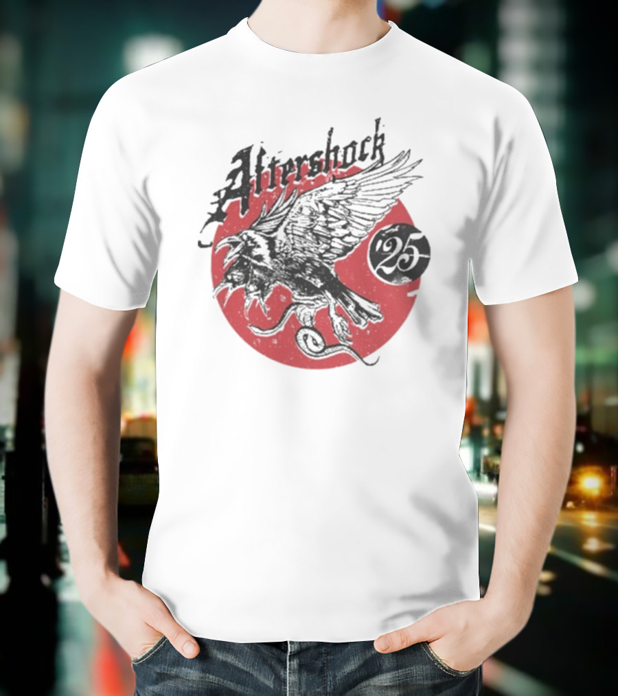 Aftershock Vengeance 25 Flying Eagle Red Moon T-Shirt
