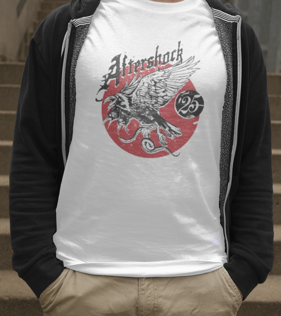 Aftershock Vengeance 25 Flying Eagle Red Moon T-Shirt