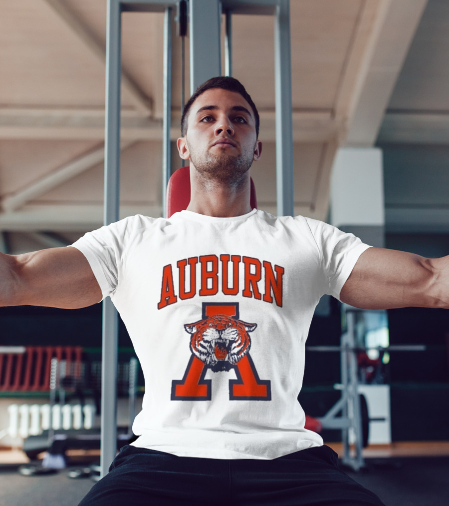 Auburn Tigers Roaring Vintage Logo Retro College Spirit T-Shirt