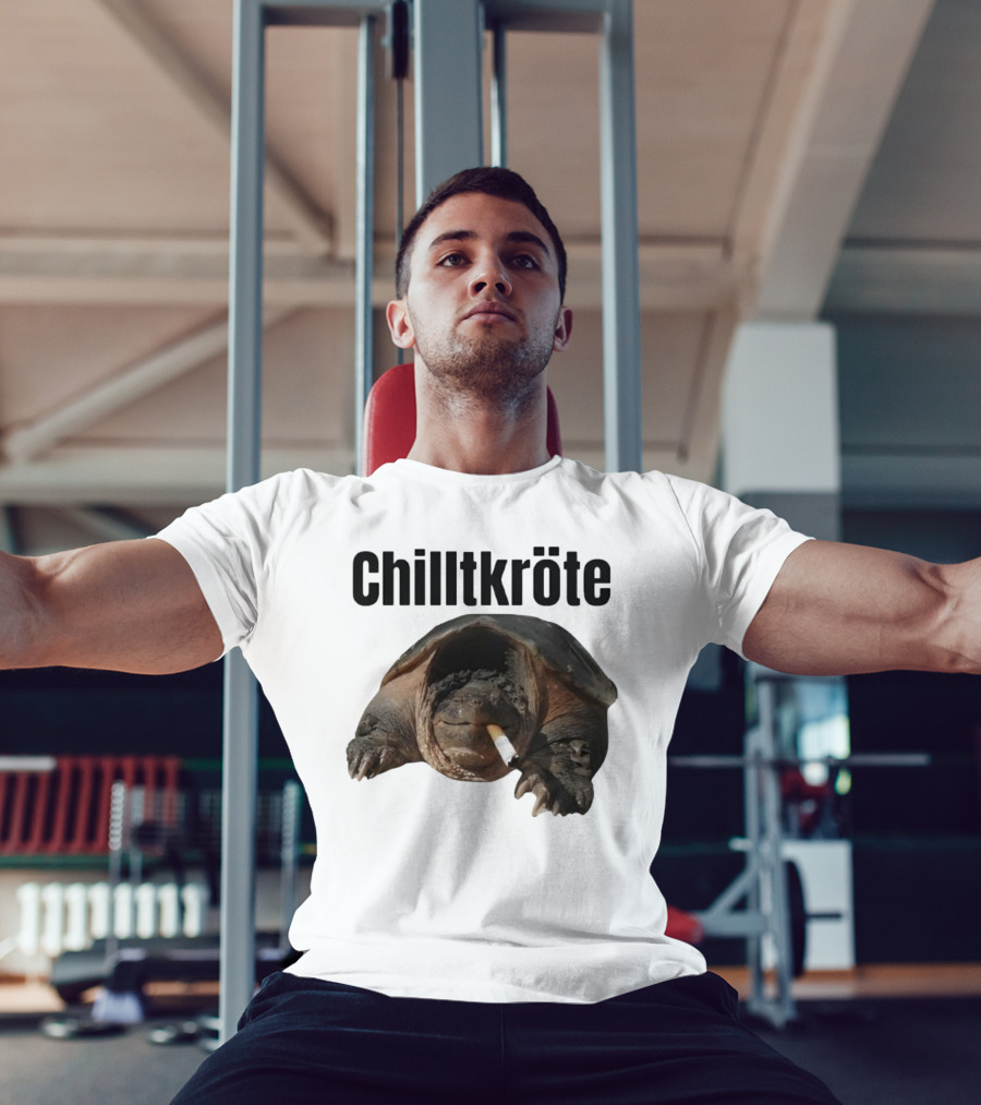 Chilltkröte Snapping Turtle With Cigarette Chelydra Serpentina T-Shirt