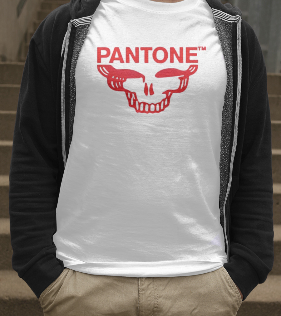 Grateful Red SYF Stealie Pantone Skull Red T-Shirt