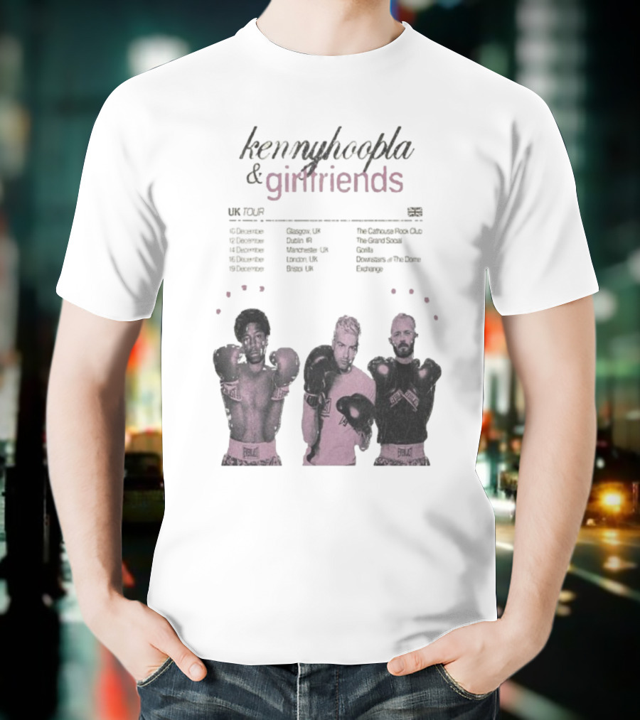 KennyHoopla And Girlfriends EU UK Tour 2025 Boxing Themed Dates UK EU Cities T-Shirt