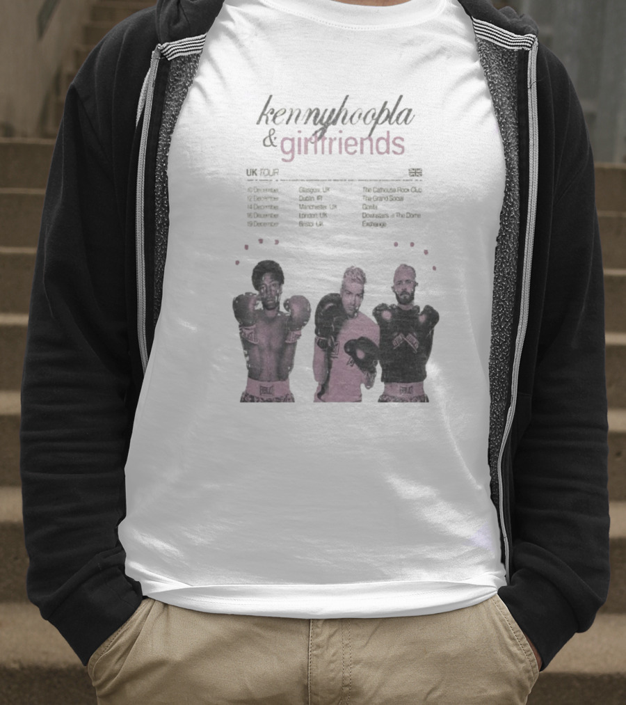 KennyHoopla And Girlfriends EU UK Tour 2025 Boxing Themed Dates UK EU Cities T-Shirt