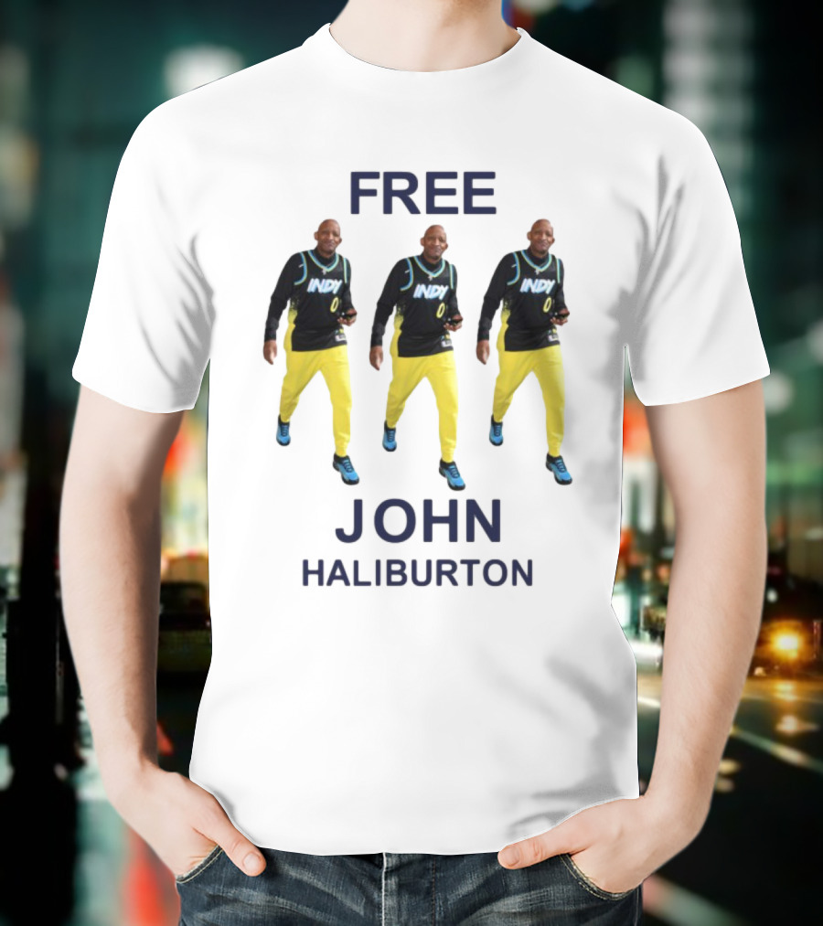 Free John Haliburton Indy 0 Sports Outfit T-Shirt