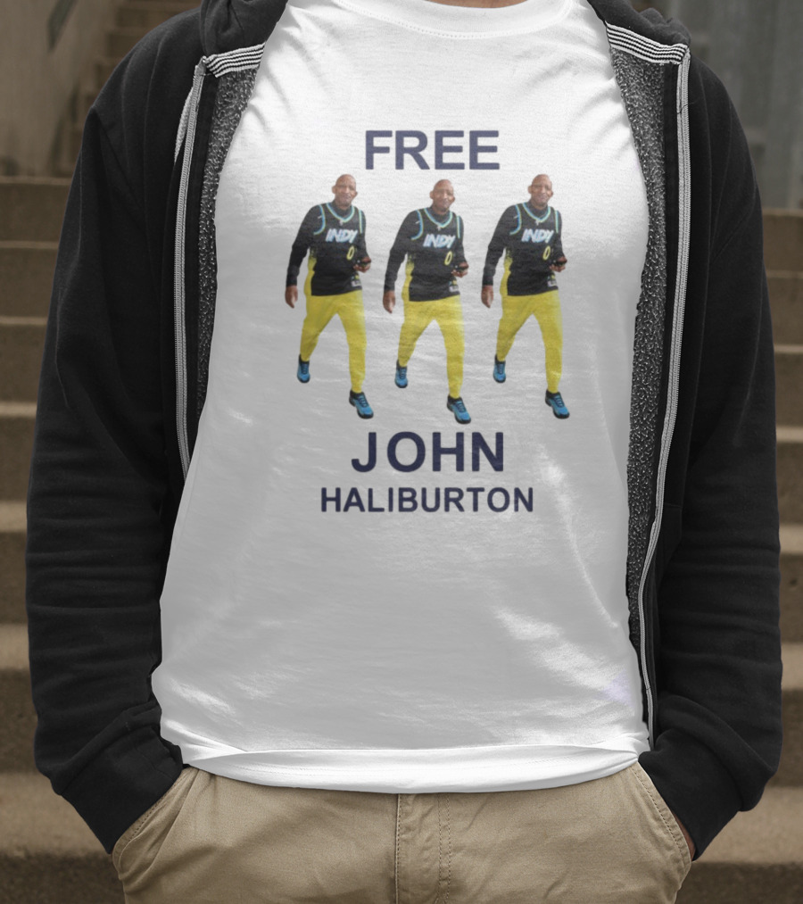 Free John Haliburton Indy 0 Sports Outfit T-Shirt