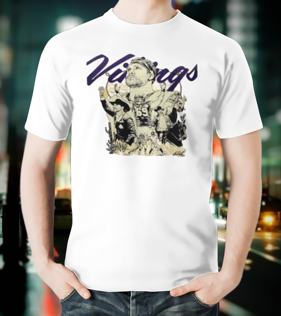 Vikings Fan Tribute With Player Number 69 And Team Spirit Imagery T-Shirt