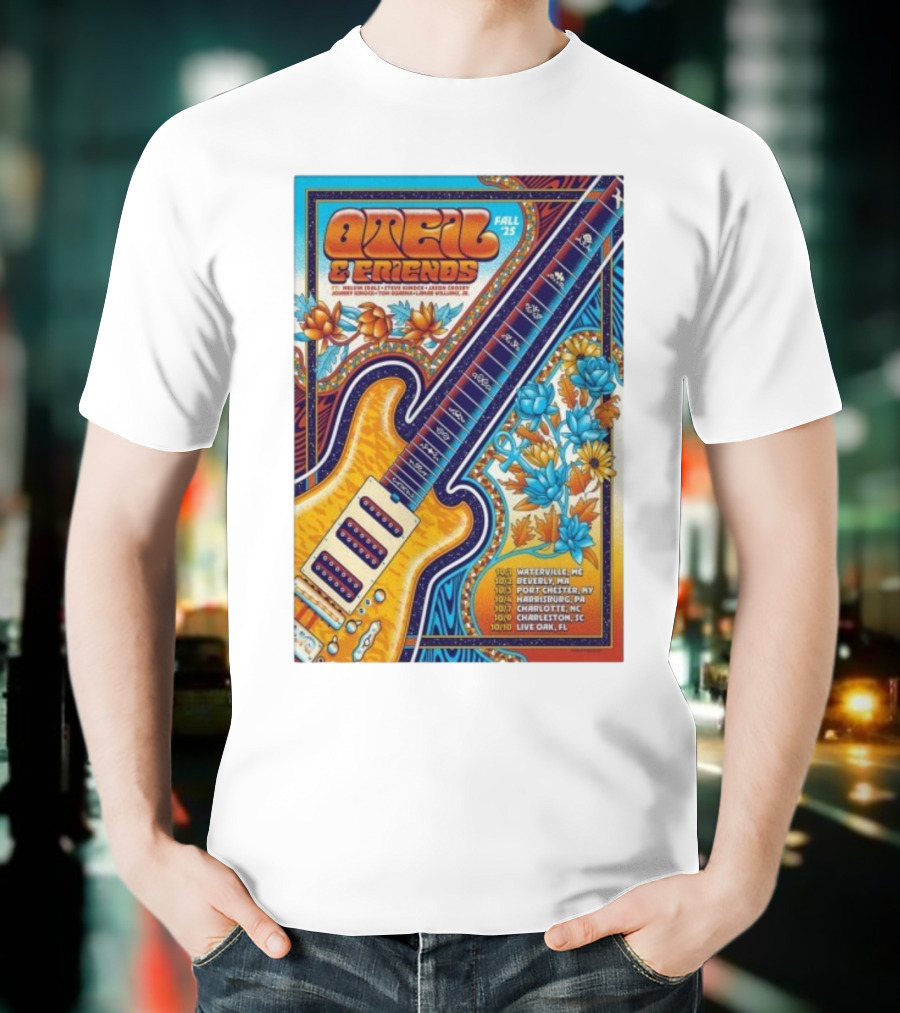 Oteil And Friends Fall 25 Tour Harrisburg PA Guitar Art T-Shirt
