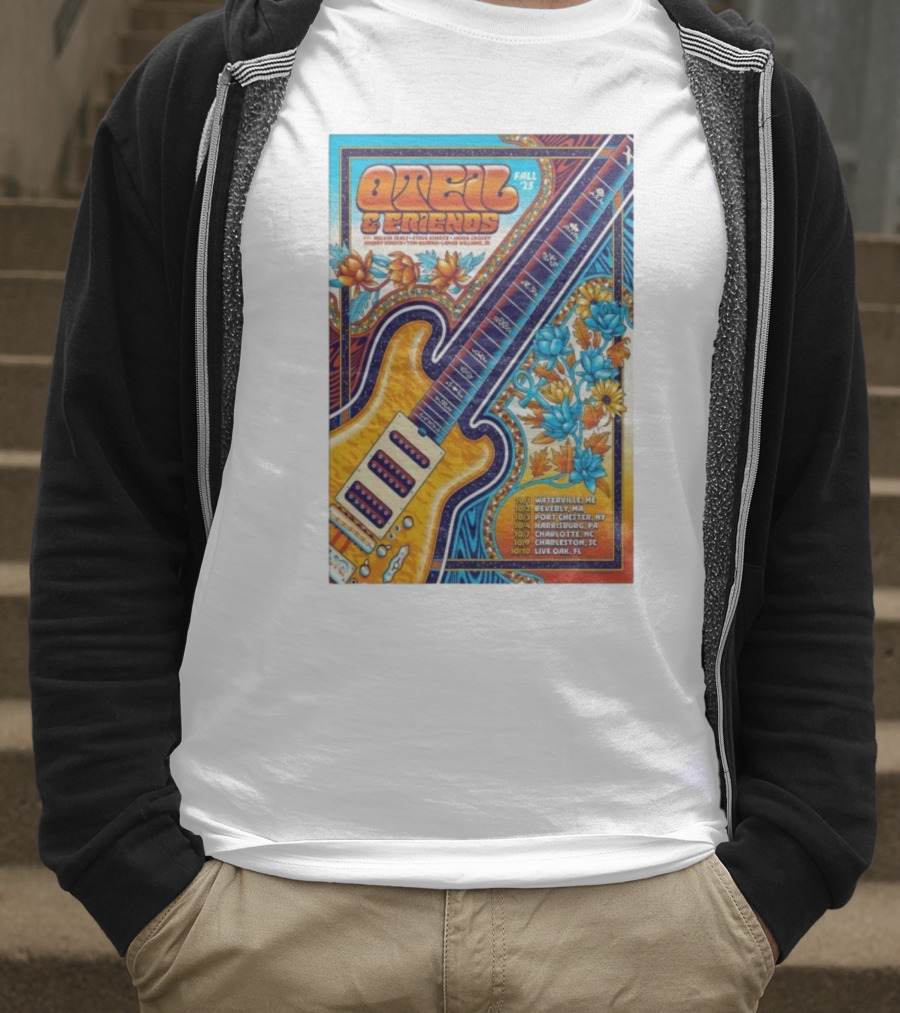 Oteil And Friends Fall 25 Tour Harrisburg PA Guitar Art T-Shirt