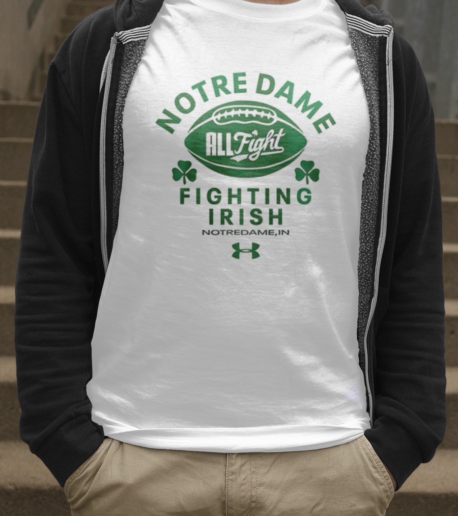 Notre Dame Fighting Irish All Fight Football NotreDameB.I.N Under Armour T-Shirt