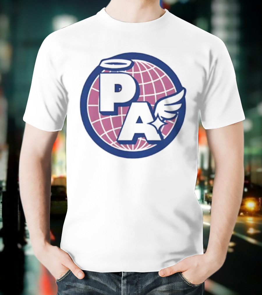 Project AEON Ethereum NFT Collection PA Halo Wing Pink Globe T-Shirt