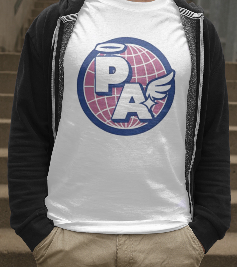 Project AEON Ethereum NFT Collection PA Halo Wing Pink Globe T-Shirt