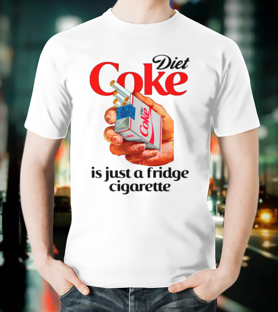 Diet Coke Cigarette Pack Parody Fridge Cigarettes T-Shirt