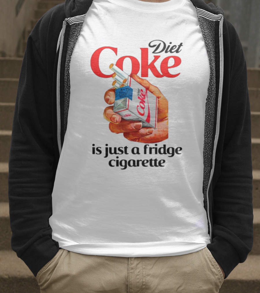 Diet Coke Cigarette Pack Parody Fridge Cigarettes T-Shirt