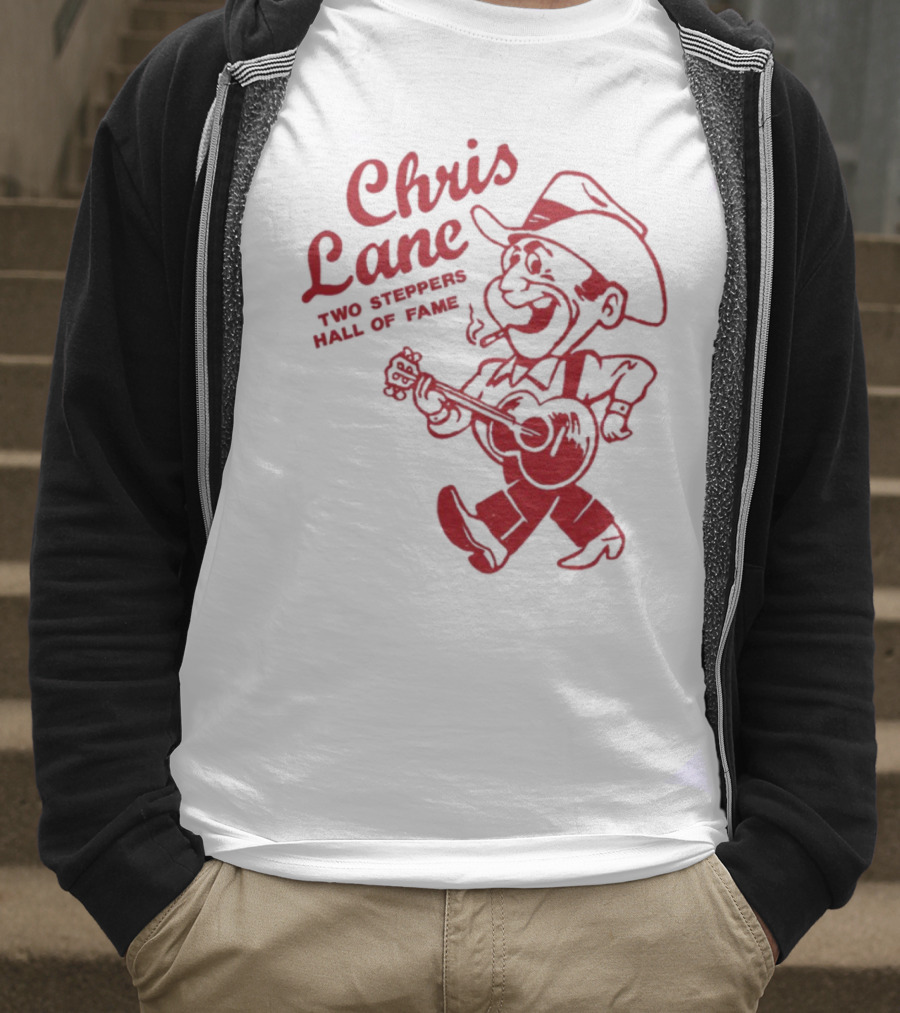 Chris Lane Two Steppers Hall Of Fame Cowboy Player T-Shirt