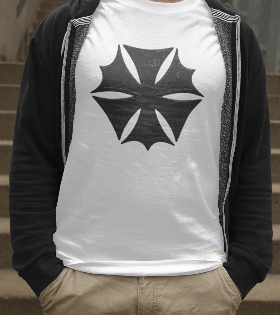 Hardstone Psycho Iron Cross Symbol Black T-Shirt