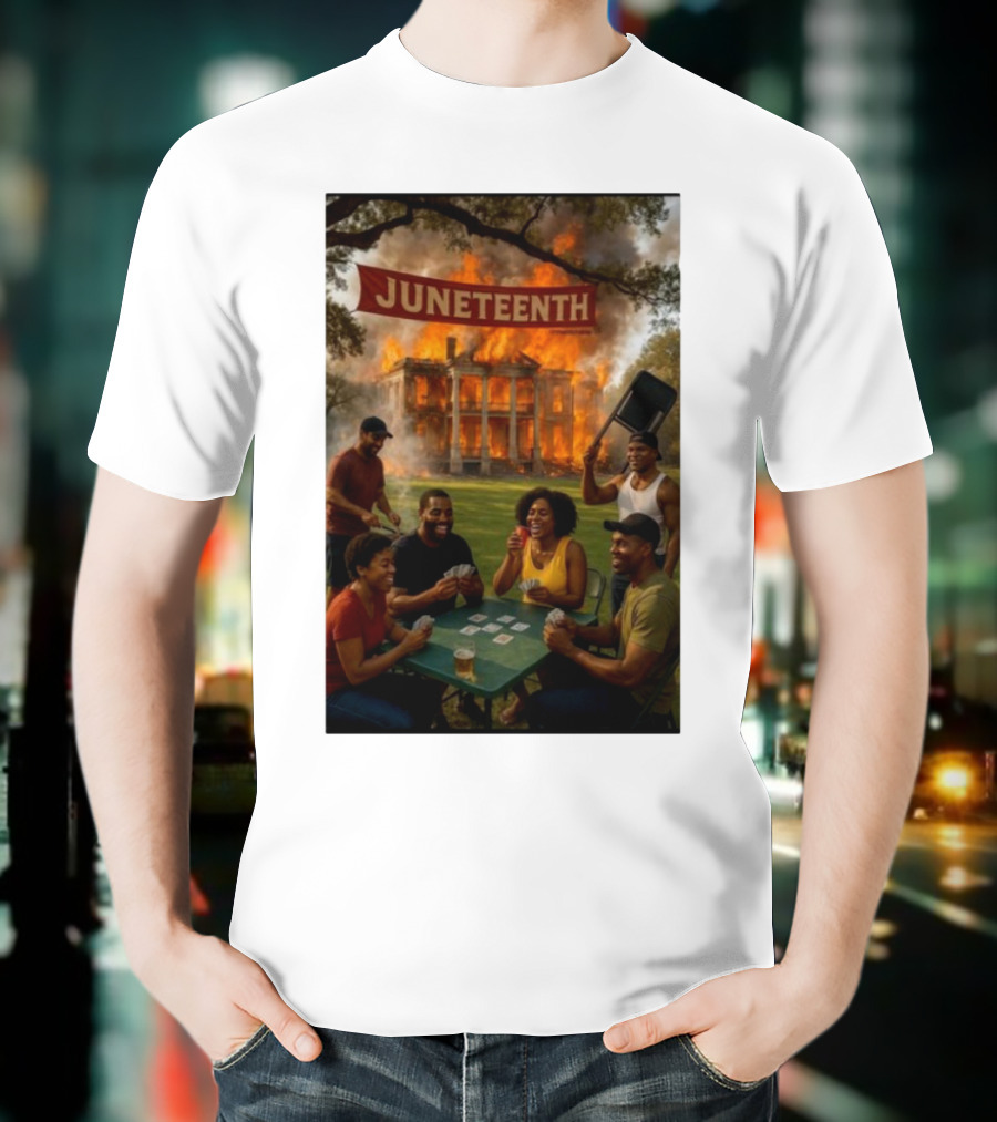 Juneteenth La Plantation Fire Historic Juneteenth Celebration T-Shirt