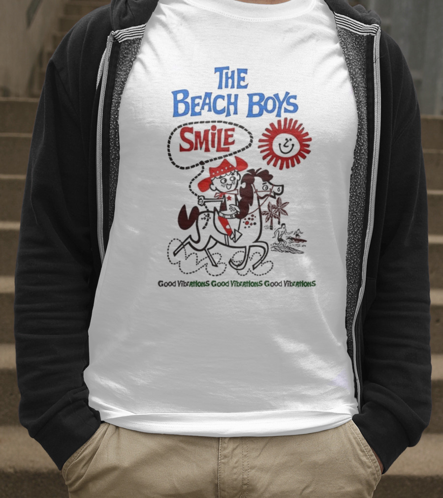 The Beach Boys Smile Album Artwork Sunshine Surfing Vibes T-Shirt