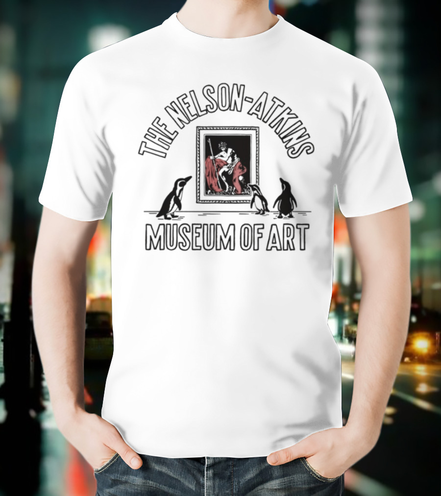 Nelson Atkins Museum Of Art Cats And Flamingo Painting T-Shirt