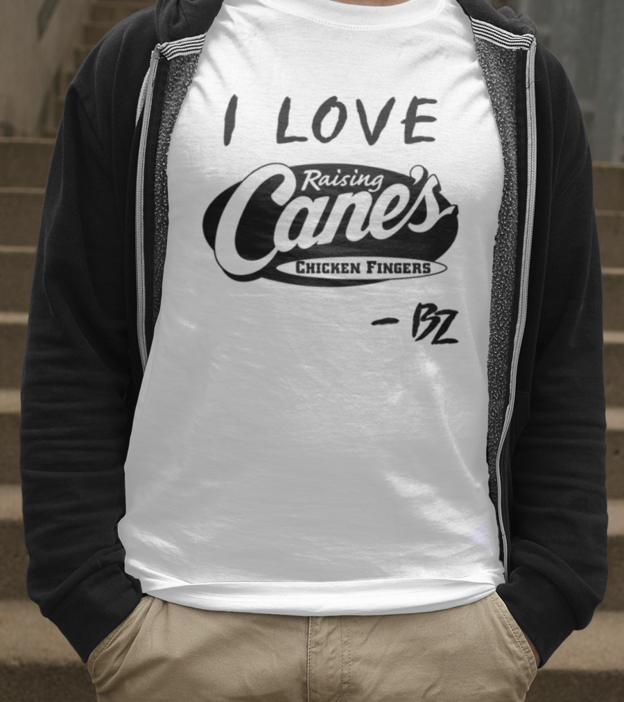 Bailey Zimmerman I Love Raising Cane’s Chicken Fingers FZ T-Shirt