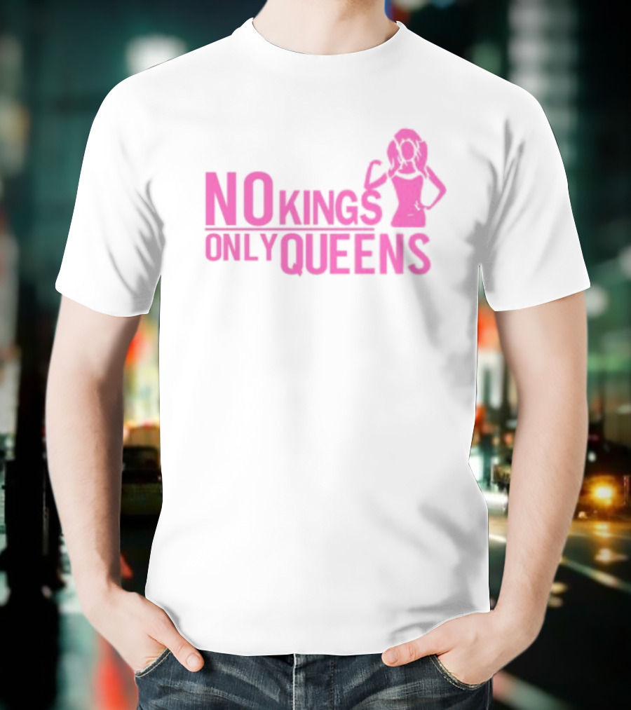 Mrwilliamsprek No Kings Only Queens Empowerment Pink Iconic Statement T-Shirt