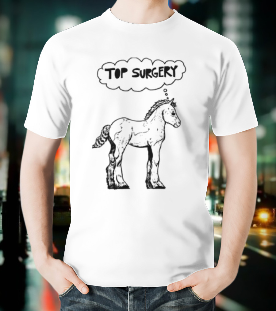 Oatmilklady Top Surgery Pony Graphic T-Shirt