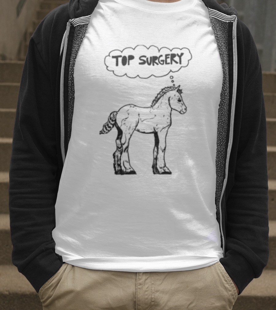 Oatmilklady Top Surgery Pony Graphic T-Shirt