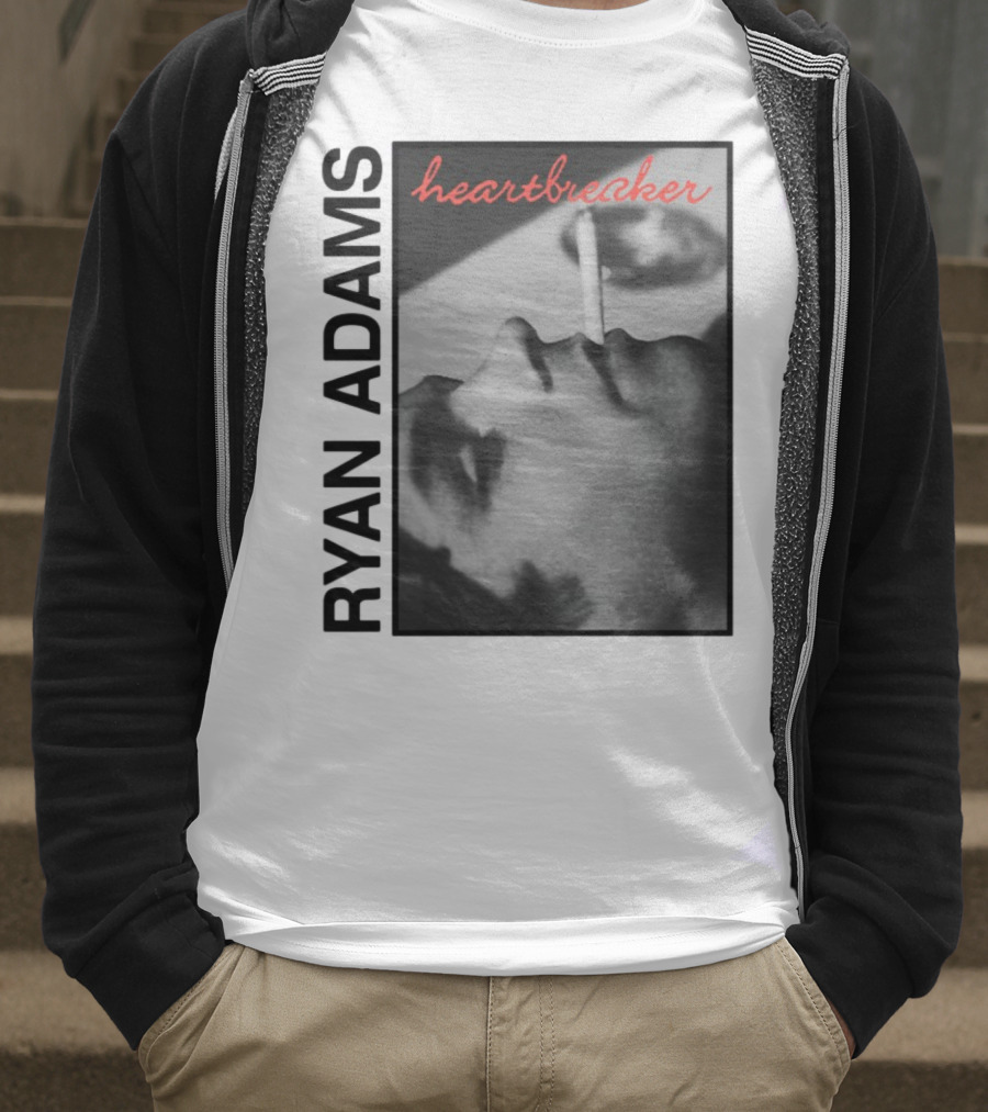 Ryan Adams Heartbreaker Anniversary Cigarette Portrait T-Shirt