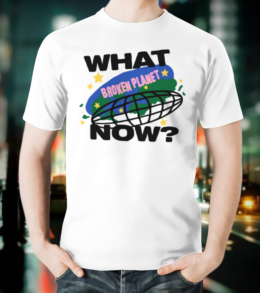Broken Planet What Now Stars Globe T-Shirt