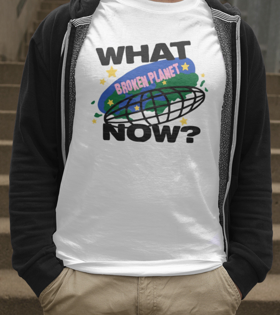 Broken Planet What Now Stars Globe T-Shirt