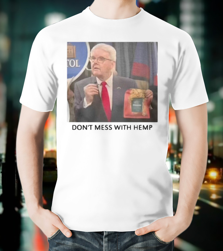 Don't Mess With Hemp Capitol Speech Red Tie Holder T-Shirt