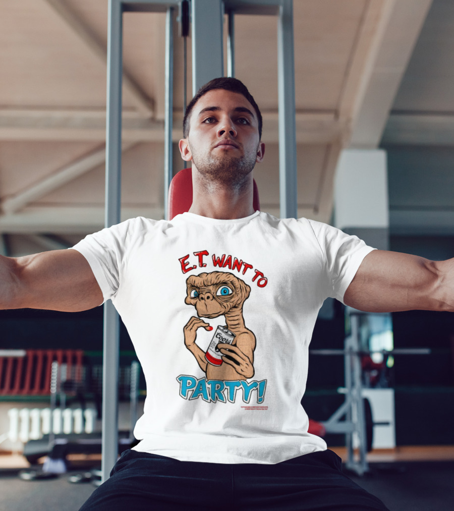 E.T. Want To Party Coors Can T-Shirt