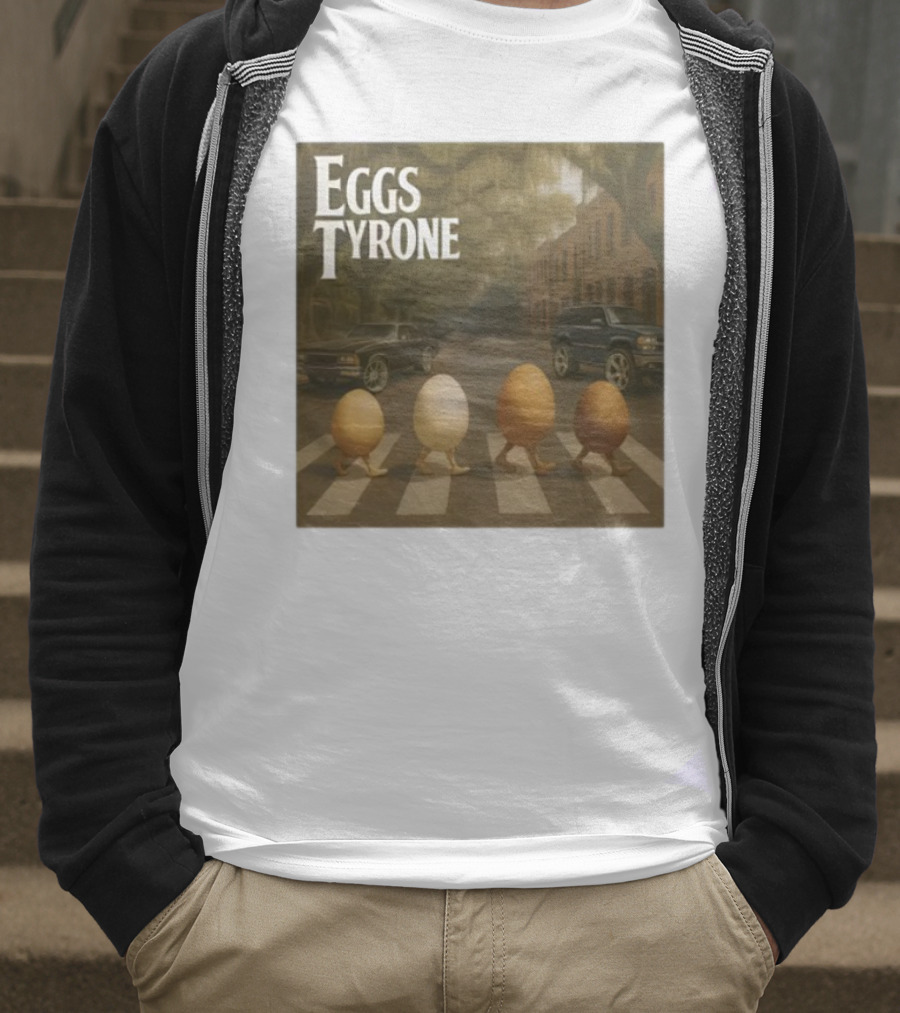 Eggs Tyrone Abbey Road Parody Street Scene T-Shirt