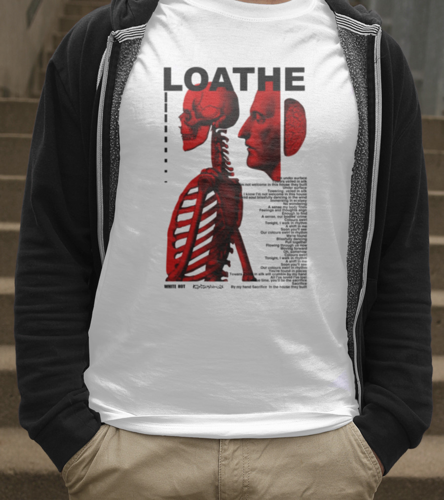 Loathe Anatomy Skull And Brain Illustration T-Shirt